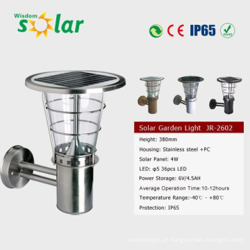 Levou-luz CE design agradável ao ar livre solar parede lâmpada solar JR-2602-B